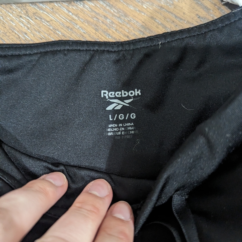 Unisex Reebok Drawstring Leggings with Pockets! Size L.